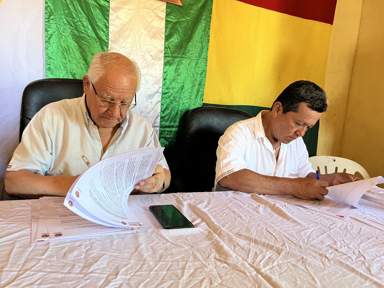 ESM firma convenio de cooperación interinstitucional con Central Indígena Chiquitana Germán Busch  - Empresa Siderúrgica del Mutún